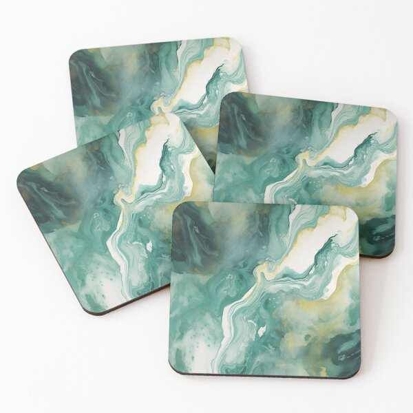 Item preview, Jade Green and Gold Marble Elegant designed and sold by trajeado14.