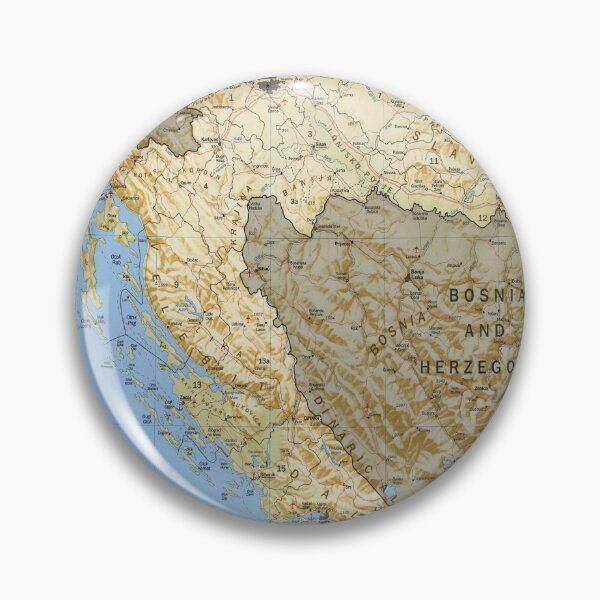 Item preview, Croatia Physical Map (1996) Croatian Atlas designed and sold by BravuraMedia.