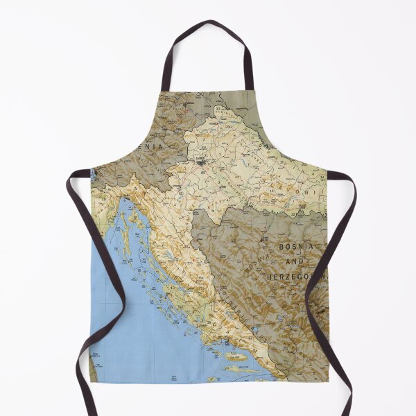 Item preview, Croatia Physical Map (1996) Croatian Atlas designed and sold by BravuraMedia.