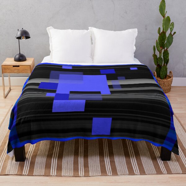 Item preview, Black and Blue Squares  designed and sold by Dana Roper.