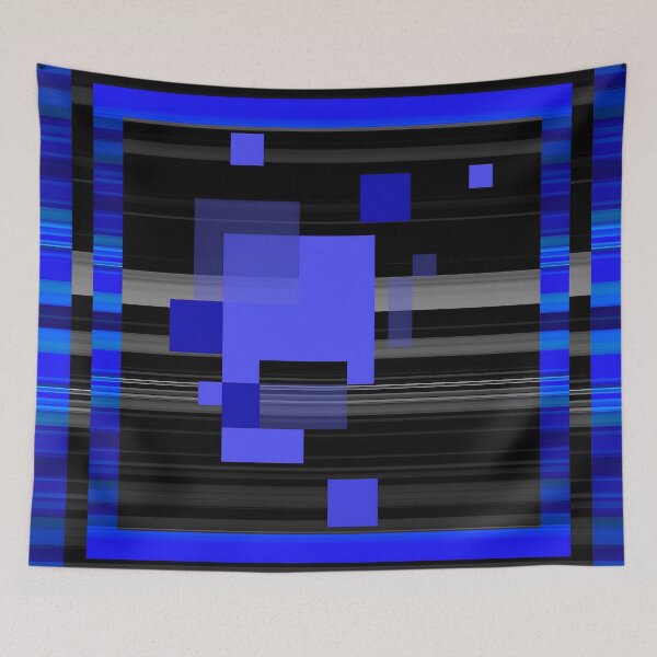Item preview, Black and Blue Squares  designed and sold by Dana Roper.