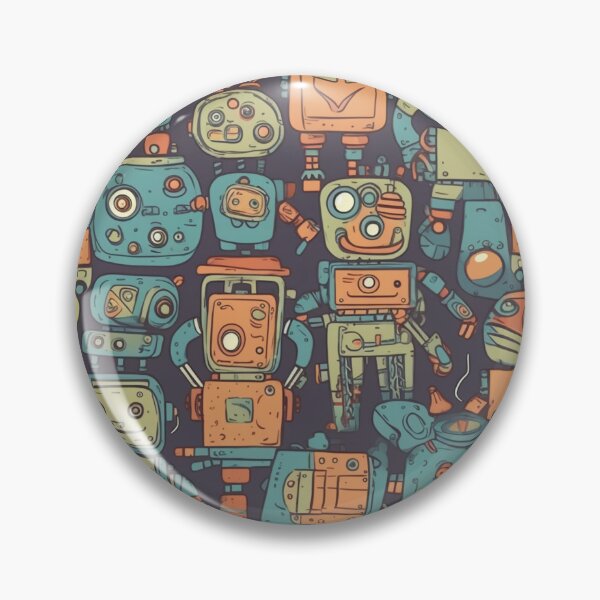 Item preview, Toy Robot Stylized Illustration Pattern designed and sold by Thresh-prince.