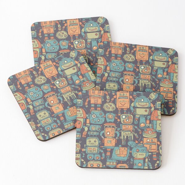 Item preview, Toy Robot Stylized Illustration Pattern designed and sold by Thresh-prince.