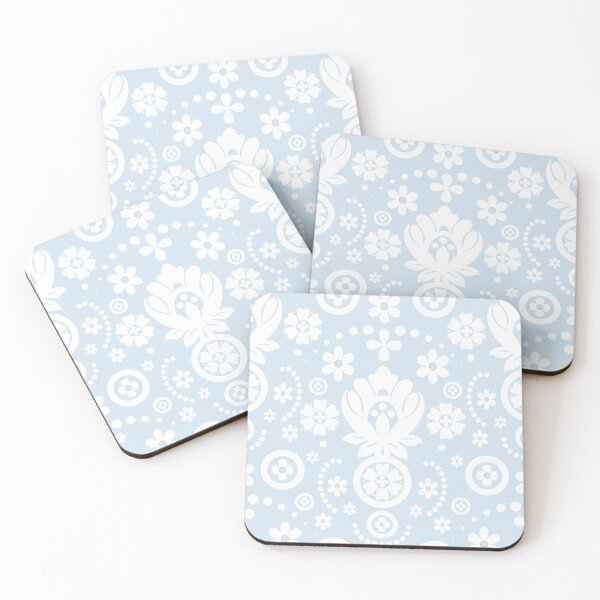 Item preview, Floral Eyelet Lace Pattern - Blue designed and sold by SilverPegasus.