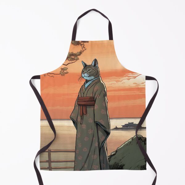 Item preview, Cat Wearing a Kimono designed and sold by SpikyCactus.
