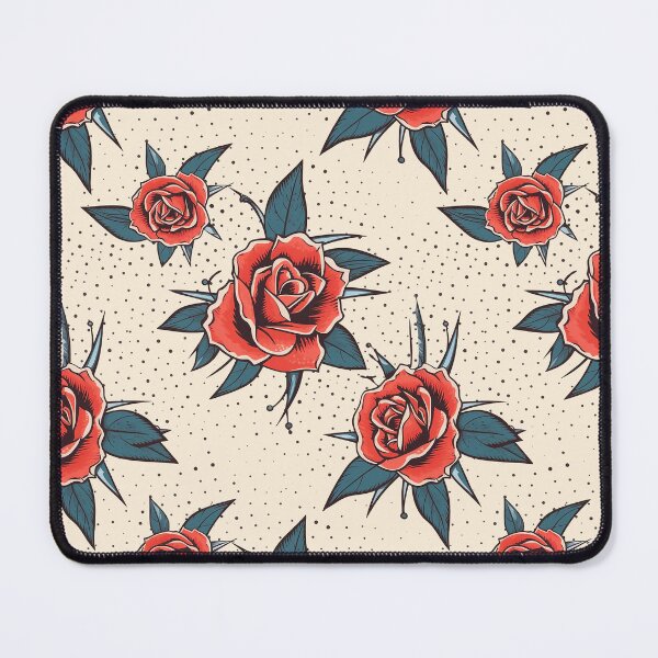 Item preview, Contemporary rose tattoo pattern designed and sold by MiracleSociety.