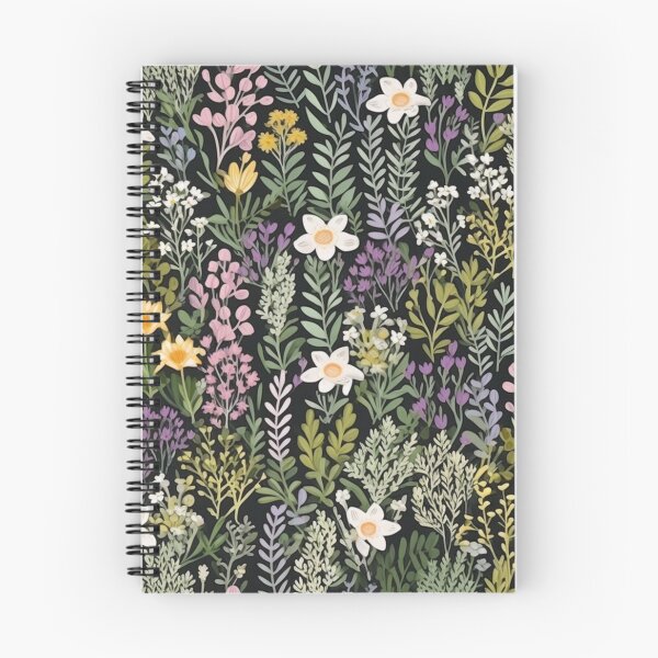 Item preview, Field of herbs and flowers on a dark background designed and sold by ttecja.
