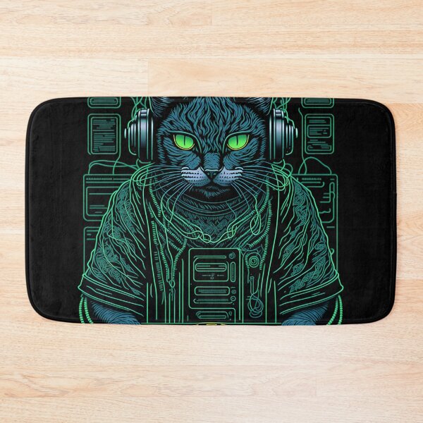 Item preview, DJ Electro Cat designed and sold by ZenStickConcept.