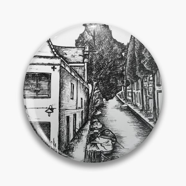 Item preview, Amsterdam Pen Drawing ~ In the Jordaan  designed and sold by Jaraart.