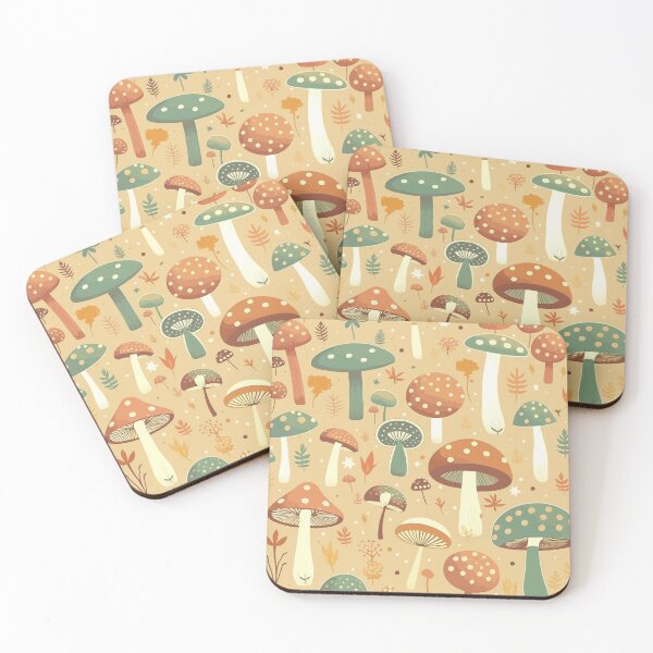 Item preview, Lovely Mushrooms Patterns designed and sold by Amir Faysal.