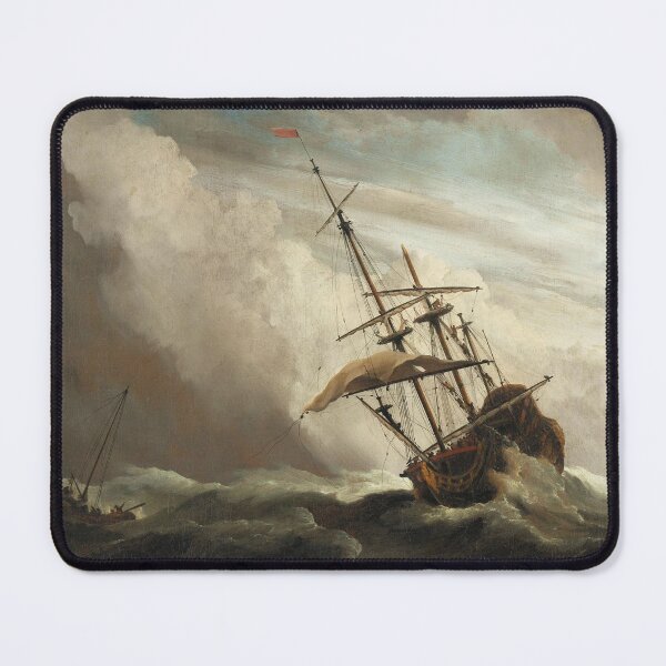 Item preview, A Ship on the High Seas Caught by a Squall, Known as ‘The Gust’ | Willem van de Velde II | 1680 designed and sold by CJET.