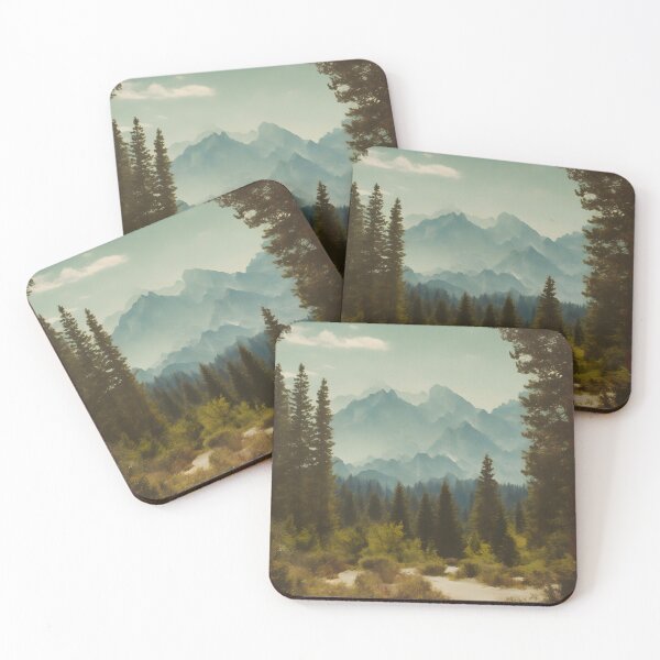 Item preview, Vintage Landscape of Mountains with the Forest designed and sold by JacobVisuals.