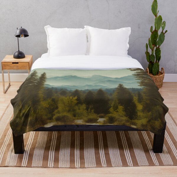 Item preview, Vintage paisaje de montañas con el bosque designed and sold by JacobVisuals.