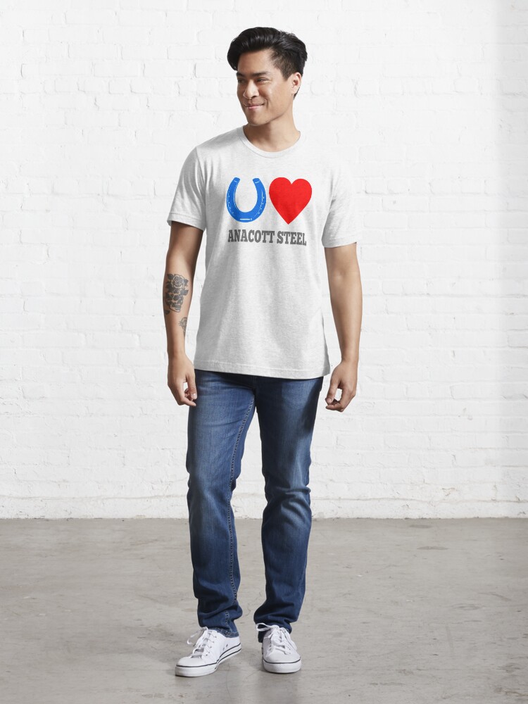 "Blue Horseshoe Loves Anacott Steel Wall Street Movie Quote" Tshirt