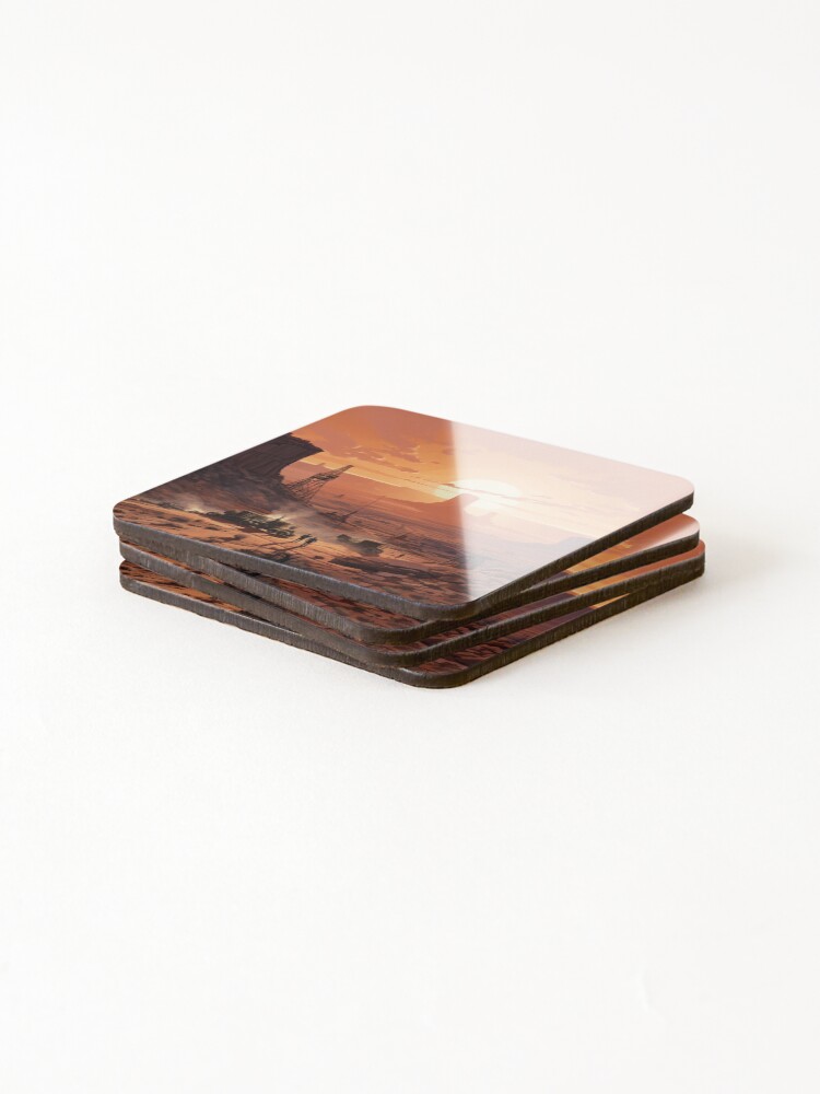 Thumbnail 4 of 5, Coasters (Set of 4), Desert Mining designed and sold by For-Rosa.
