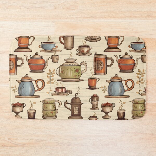 Item preview, Nostalgic Brew: Vintage Coffee Pattern designed and sold by Juuskus.