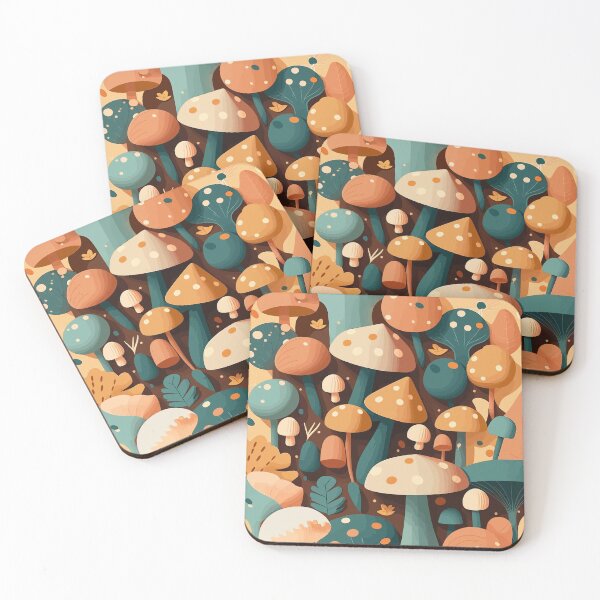 Item preview, Lovely Mushrooms Patterns designed and sold by Amir Faysal.