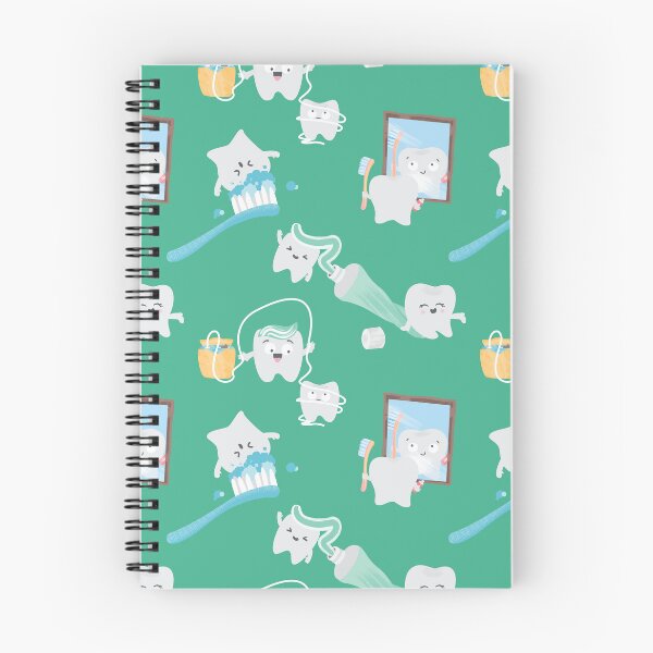 Item preview, Cute Kawaii Teeth Dental Pattern designed and sold by SamAnnDesigns.