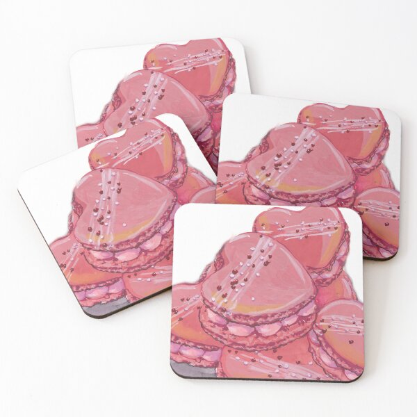 Item preview, Happy Valentines Day Heart Macarons designed and sold by Lionheart Graphics.