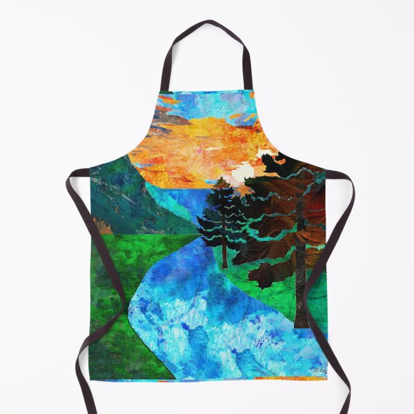 Item preview, The Stream Sunset Landscape Art designed and sold by Sharon Cummings Art.