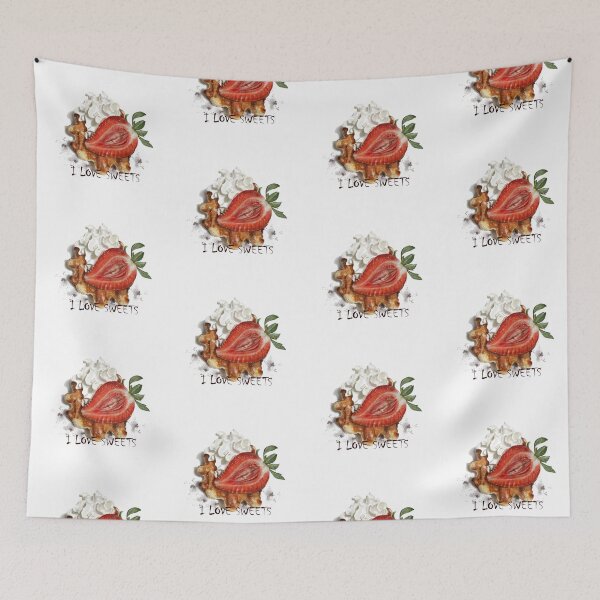 Item preview, Copie de Waffle with cream and strawberries designed and sold by bonjourmadame4.