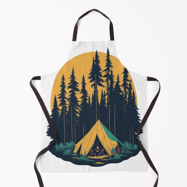Item preview, Camping at sunset in forest designed and sold by digitalhubdepot.