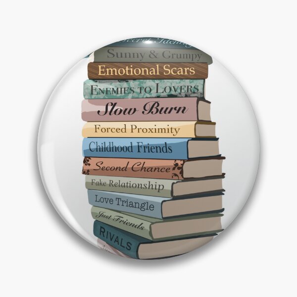 Item preview, Book Stack of Romance Novel Tropes  designed and sold by KWZCreates.