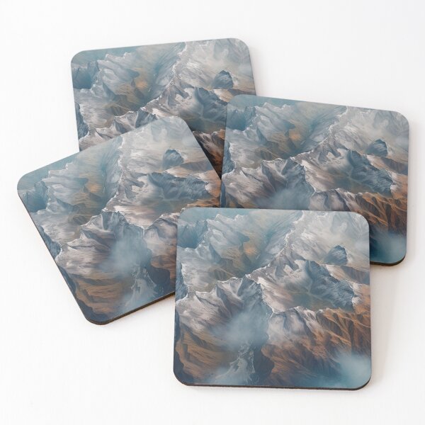 Item preview, Aerial wide angle shot flying over mountain landscape at day designed and sold by afikreative.