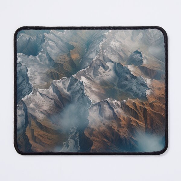 Item preview, Aerial wide angle shot flying over mountain landscape at day designed and sold by afikreative.