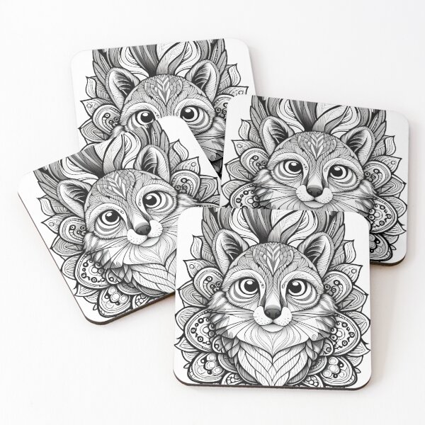 Item preview, fox art designed and sold by Hermit-Art.