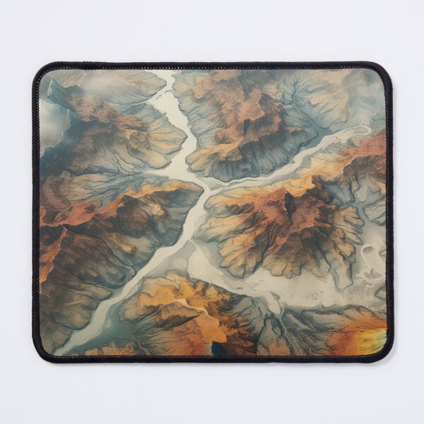 Item preview, Aerial wide angle drone shot flying over mountain at day designed and sold by afikreative.