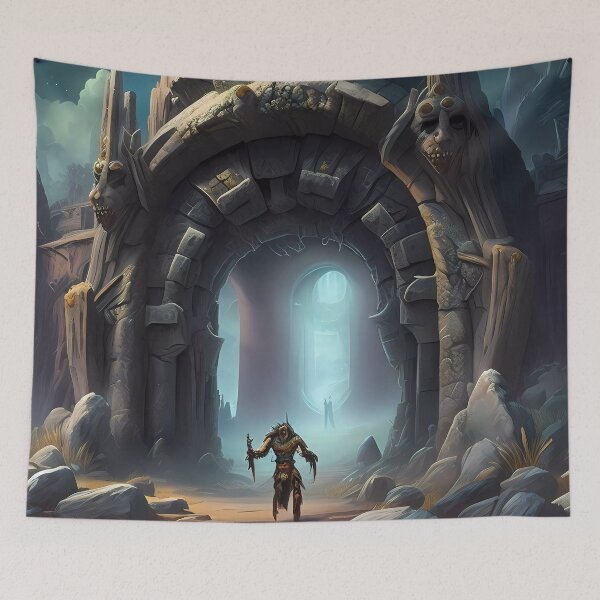 Item preview, Barbarian Guards the Gateway to Pandemonium designed and sold by jmstechnical.