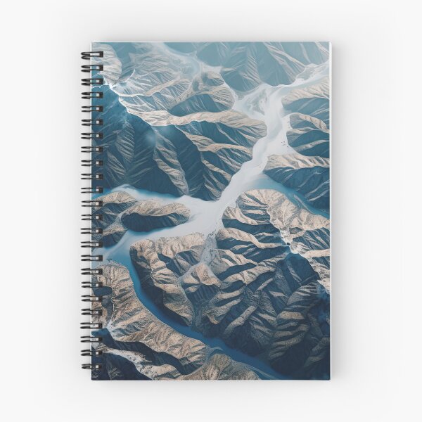 Item preview,  Aerial panoramic top down flying over mountain at day designed and sold by afikreative.