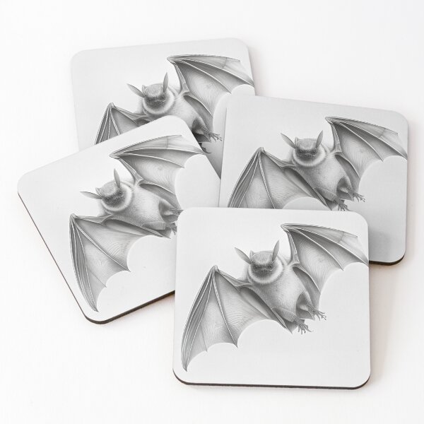 Item preview, Black and white pencil drawing of a Bat designed and sold by Pencil-Art.