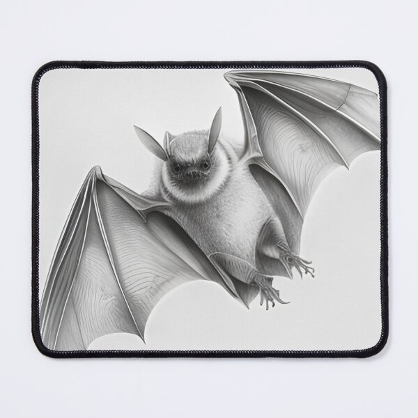 Item preview, Black and white pencil drawing of a Bat designed and sold by Pencil-Art.