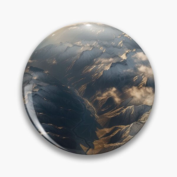 Item preview, Aerial wide angle drone shot flying over mountain at day  designed and sold by afikreative.