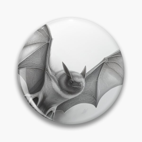 Item preview, Black and white pencil drawing of a Bat designed and sold by Pencil-Art.