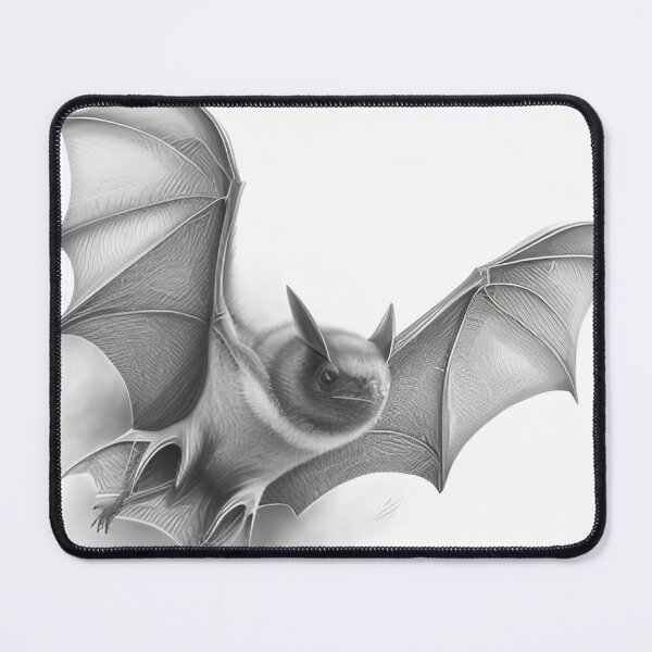 Item preview, Black and white pencil drawing of a Bat designed and sold by Pencil-Art.