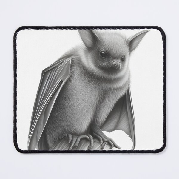 Item preview, Black and white pencil drawing of a Bat designed and sold by Pencil-Art.