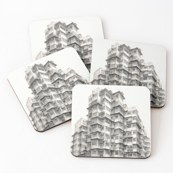 Item preview, Hong Kong Style Pencil Drawing designed and sold by iconiquehk.