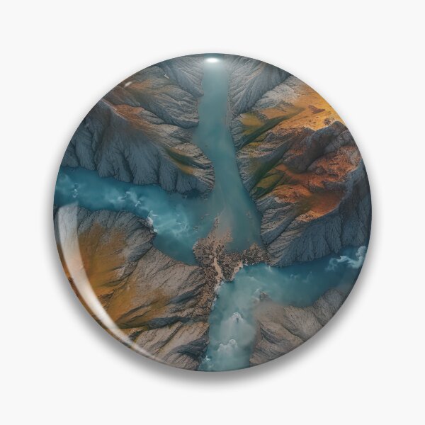 Item preview, Aerial wide angle drone top down shot flying over mountain at day designed and sold by afikreative.