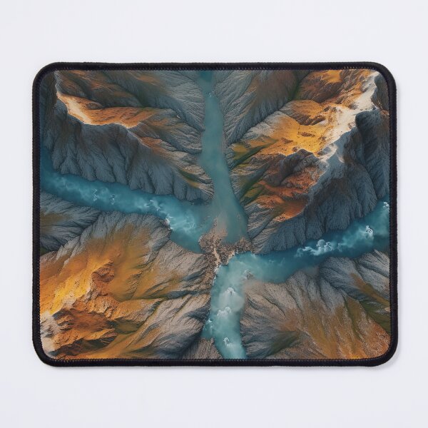 Item preview, Aerial wide angle drone top down shot flying over mountain at day designed and sold by afikreative.