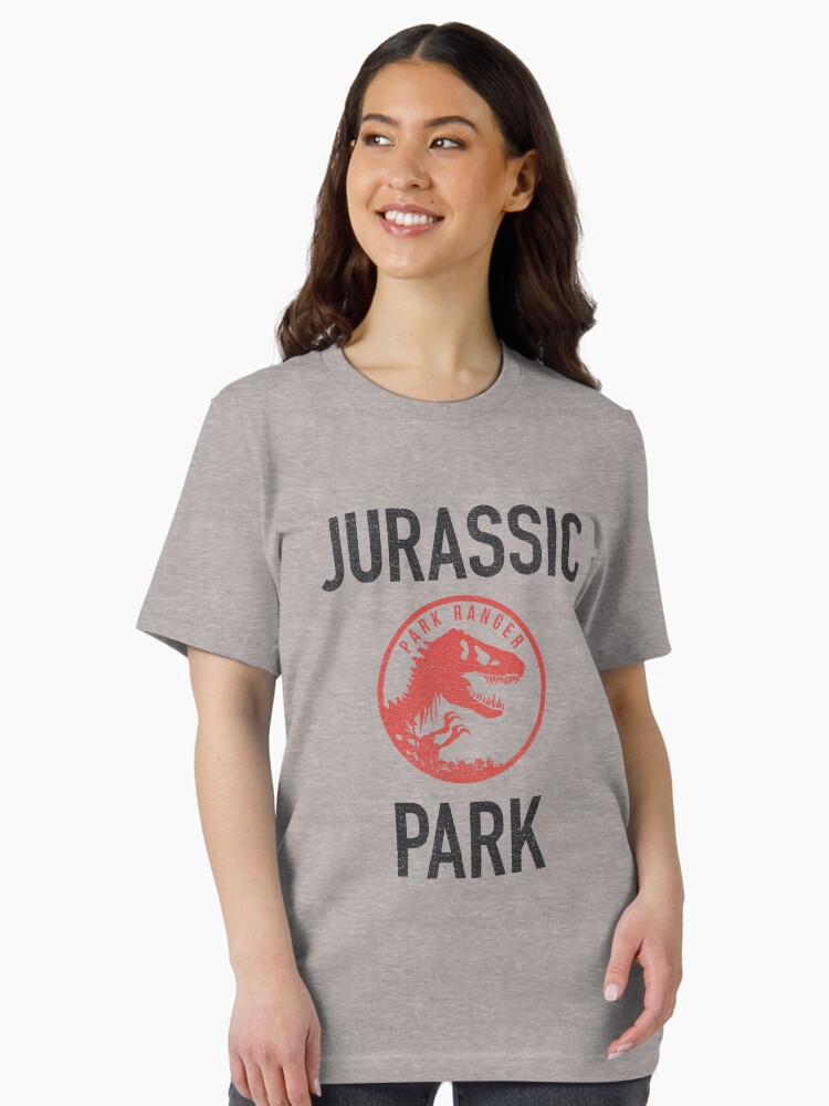 Jurassic Park Vintage Park Ranger Isla Nublar Red Dino Logo