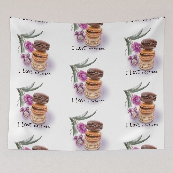 Item preview, Copie de Colorful macaroons and orchids designed and sold by bonjourmadame4.