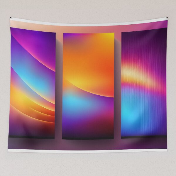 Item preview, Wallpaper background. Texture with vibrant multicolored lighting lines designed and sold by anytka.