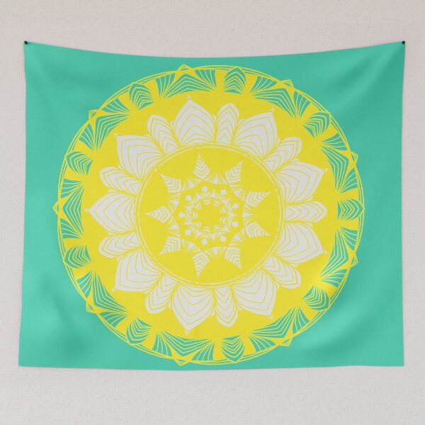 Item preview, Sunflower. Mandala yellow and White designed and sold by Danielle Spoelstra.