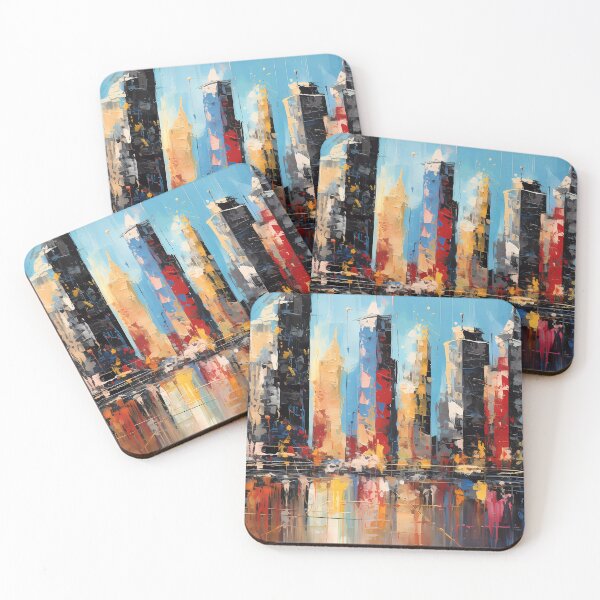 Item preview, Abstract City Skyscraper skyline designed and sold by SweetWhiskers.