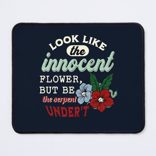 Item preview, "Look Like The Innocent Flower, But Be The Serpent Under't." Lady Macbeth Quote William Shakespeare designed and sold by violet-hope.