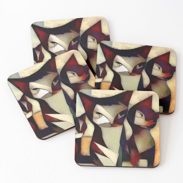 Item preview, Abstract Cubist Cats designed and sold by Bold-Splash.