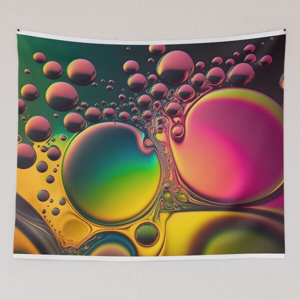 Item preview, Wallpaper background with circles in the rainbow-colored background. designed and sold by anytka.